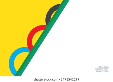 Yellow background with abstract circles.