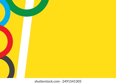 Yellow background with abstract circles.