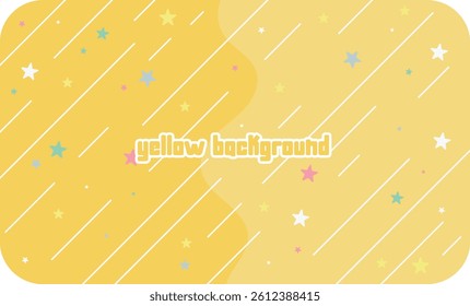 Yellow background abstract cute, geometric, shape. vector