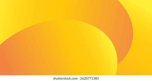 Gelber Hintergrund mit abstraktem Design. Orange abstrakter Hintergrund. Dynamische Formenzusammensetzung.