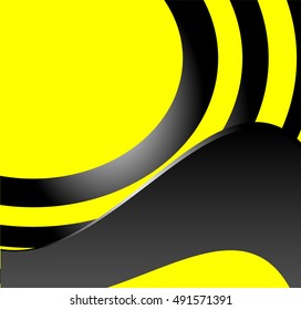Yellow background in abstract design style
