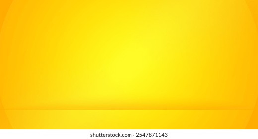 yellow background abstract with Gradient in empty room studio, Yellow empty room studio gradient used for background, yellow background studio with shine