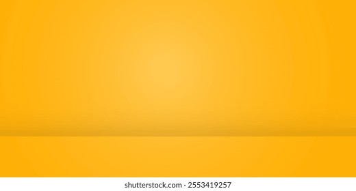 yellow background abstract with Gradient in empty room studio, Yellow empty room studio gradient used for background, yellow background studio with shine