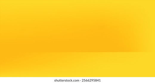 yellow background abstract with Gradient in empty room studio, Yellow empty room studio gradient used for background, yellow background studio