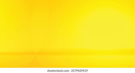 yellow background abstract with Gradient in empty room studio, Yellow empty room studio 