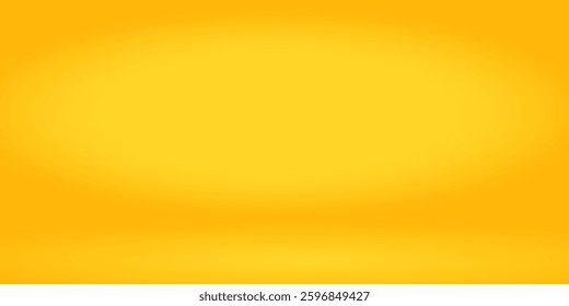yellow background abstract with Gradient in empty room studio, Yellow empty room studio gradient used for background, yellow background studio with shine modern