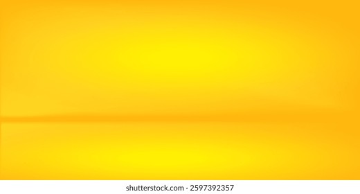 yellow background abstract with Gradient in empty room studio, Yellow empty room studio gradient used for background, yellow background studio modern