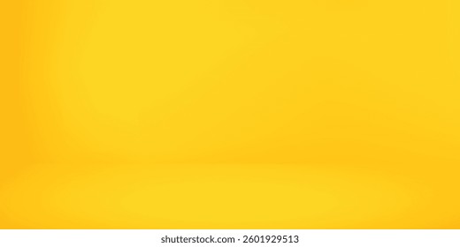 yellow background abstract with Gradient in empty room studio, Yellow empty room studio gradient used for background, yellow background studio with shine
