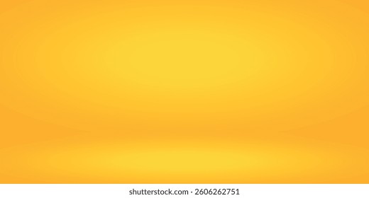 yellow background abstract with Gradient in empty room studio, Yellow empty room studio gradient used for background, yellow background studio 