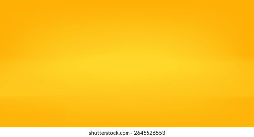 yellow background abstract with Gradient in empty room studio, Yellow empty room studio gradient used for background, yellow background studio with shine use for product shooting.