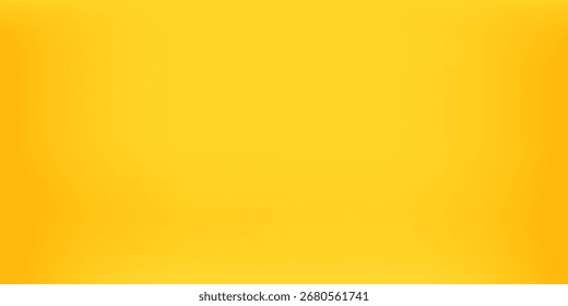yellow background abstract with Gradient in empty room studio, Yellow empty room studio gradient used for background, yellow background studio with shine use for product shooting.