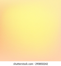 Yellow background. Abstract halftone spotted pattern. Vector illustration for business presentation