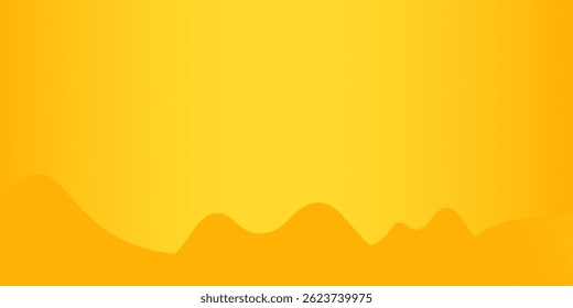 abstrato de fundo amarelo com vista montanha Gradientes em estúdio quarto vazio, gradiente de estúdio quarto vazio amarelo usado para fundo, estúdio de fundo amarelo com brilho de uso para...