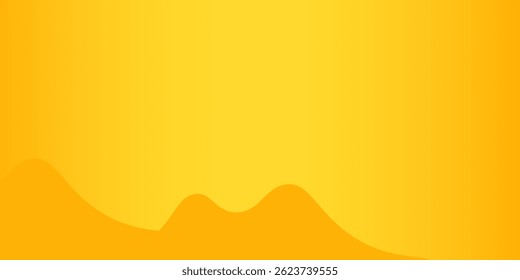 yellow background abstract with mountains Gradients in empty room studio, Yellow empty room studio gradient used for background, yellow background studio with shine use for product shooting...