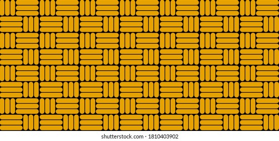 Yellow background abstract pattern with neatly arranged mesh pattern suitable for banners, covers and wallpapers, vector illustrations