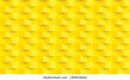 Yellow background, abstract seamless pattern.