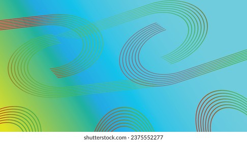 gelber Hintergrund mit abstrakter Spiralgeometrie.