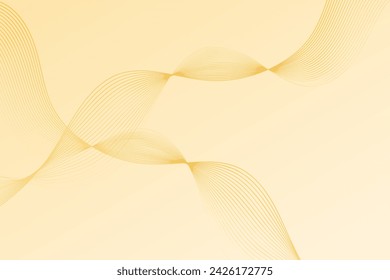 Yellow background adorned with a captivating pattern of wavy lines