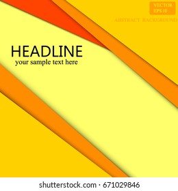 yellow background banner vector design