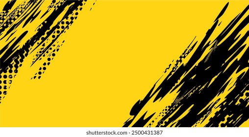 Fondo amarillo con pintura