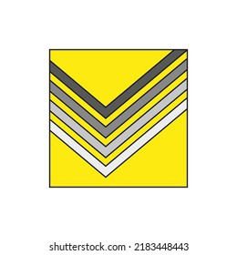 Yellow background black lines. Business concept. Vector illustration. stock image.
