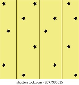 Yellow background with black stars