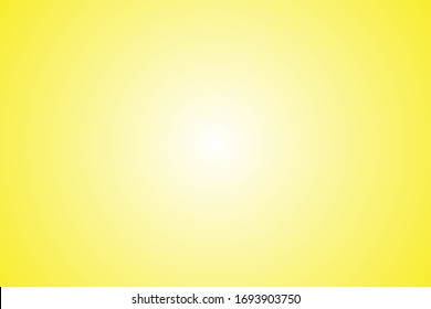 Yellow Background And Bright White Gradation In The Middle