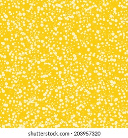 Yellow background with bubbles, vector illustration 