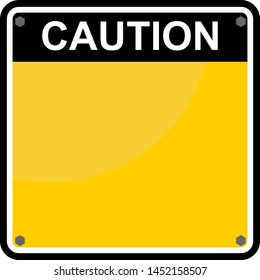 yellow background with caution sign