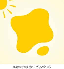 yellow background children's style illustration