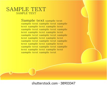 yellow background with circle and lines