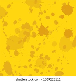 Yellow background coffee watercolor background vector