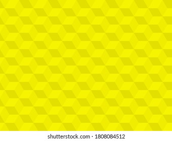 Yellow background with convex squares. Seamless vector illustration. Follow other mosaic patterns in my collection.