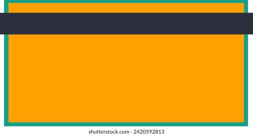 Yellow background with copy space for text. Blank text box, text placeholder vector illustration background.