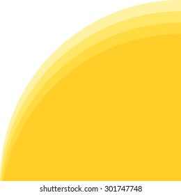 Yellow background curve line overlap layer with space for text and message modern artwork for website design, vector illustration