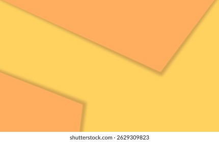 Recorte de fundo amarelo, plano de fundo suave, cores brilhantes. Modelo de design moderno para panfletos, cartazes, sites, capas, etc.