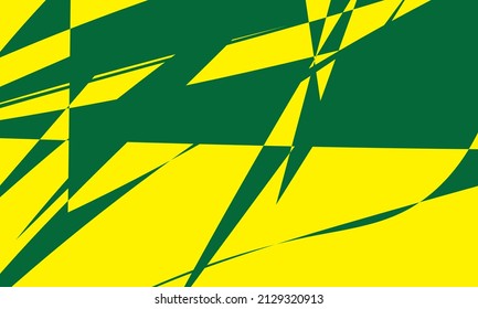 yellow background with dark green pattern