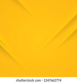 Yellow background with diagonal paper cuts.