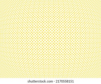 Yellow Background Distorted Polka Dots Wallpaper Stock Vector (Royalty ...