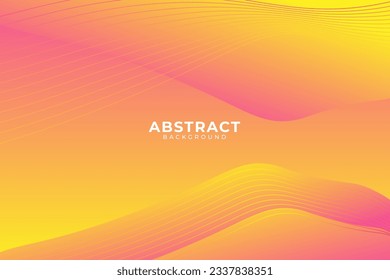 Yellow background with dynamic abstract shapes