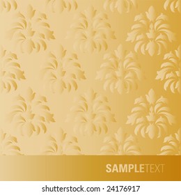 Yellow Background from a floral ornament