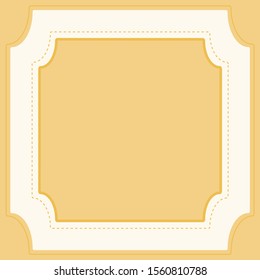 Yellow background with frame illustration