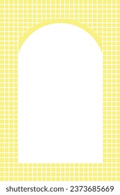 Yellow background with frame for text