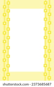 Yellow background with frame for text