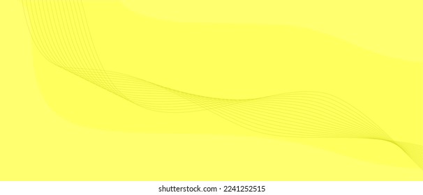 Fondo amarillo con línea ondulada geométrica