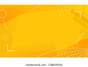 Yellow background halftone abstract texture