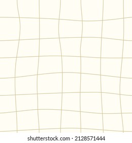 Fondo amarillo con cuadrícula dibujada a mano. Patrón de corte