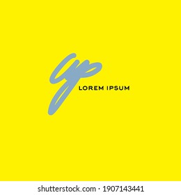 up yellow background handwritten logo