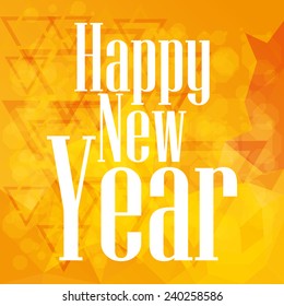 a yellow background with a happy new year message
