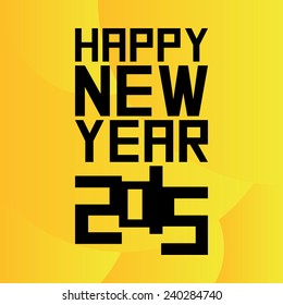a yellow background with a happy new year message